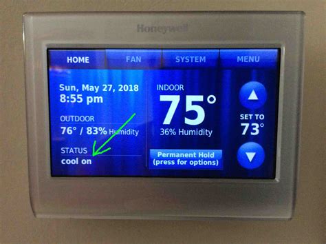 honeywell wifi thermostat waiting for equipment message